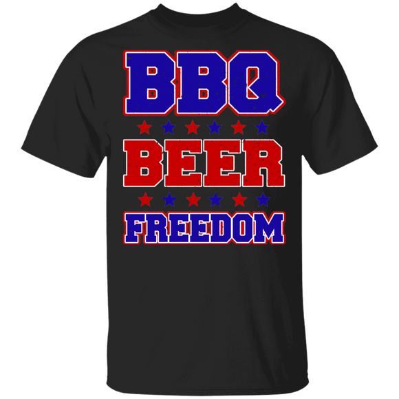 BBQ Beer Vote Lover Shirt BBQ Beer Freedom Funny BBQ Beer Drinking Vote Lover Gifts T-Shirt - Macnystore