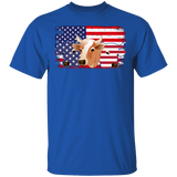 Funny American Flag Cows Shirt Matching Cow Lover Owner Fans Farmer Rancher American Gifts T-Shirt - Macnystore