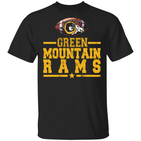 Football Lover Shirt Green Mountain High School Rams Cool Football Team Player Lover Gifts T-Shirt - Macnystore