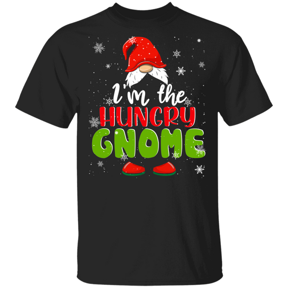Christmas Gnome Shirt I'm The Hungry Gnome Funny Christmas Gnomes Lover Matching Family Group Gifts T-Shirt - Macnystore