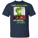 Mr. Grinch I Hate Morning People And Mornings People Christmas Gift Unisex G500B Gildan Youth 5.3 oz 100% Cotton T-Shirt - Macnystore