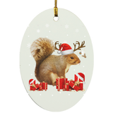 Christmas Ornament Funny Christmas Squirrel Reindeer Santa Squirrel Lover Ornament Xmas - Macnystore