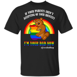 LGBT Pride Free Dad Hugs Awesome Bear I'm Your Dad Now Cool Bear T-Shirt - Macnystore
