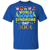 World Down Syndrome Day Awareness March 21 Socks Cute Down Syndrome Patient Three #21 Chromosomes Kids Mom Dad Gifts T-Shirt - Macnystore