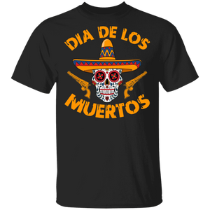 Day Of The Dead Shirt Dia De Los Muertos Sugar Skull Halloween Gifts T-Shirt - Macnystore