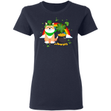 Leprechaun Shiba Inu Dog Lover St Patrick's Day Gifts Ladies T-Shirt - Macnystore