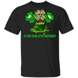 It's Ok To Be Little Different Autism Awareness Pot of Gold St Patrick's Day T-Shirt - Macnystore
