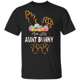 I'm The Aunt Bunny Cute Bunny Leopard Eggs Easter Day Gift T-Shirt - Macnystore