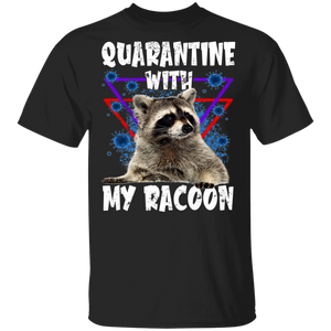 Funny Racoon Shirt Matching Raccoon Lover Fans Social Distancing Gifts T-Shirt - Macnystore