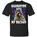 Funny Racoon Shirt Matching Raccoon Lover Fans Social Distancing Gifts T-Shirt - Macnystore