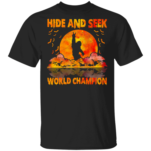 Hide And Seek World Champion Cool Bigfoot Halloween Gifts T-Shirt - Macnystore