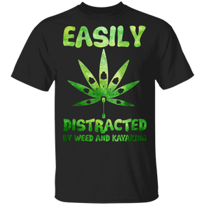 Easily Distracted By Weed And Kayaking T-Shirt - Macnystore