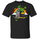 Leprechaun Irish Wolfhound Dog Lover St Patrick's Day Gifts T-Shirt - Macnystore