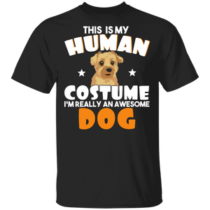 Cute This Is My Human Costume I'm Really An Awesome Dog T-Shirt - Macnystore