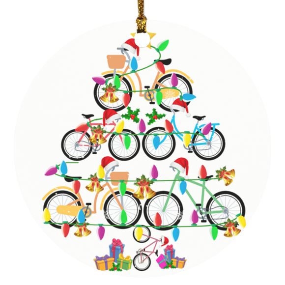 Bicycle Driver Christmas Tree smart object Ornament Xmas - Macnystore
