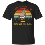 Vintage Retro Mess With The Honk You Get The Bonk Funny Duck Shirt Matching Baseball Referee Lover Player Gifts T-Shirt - Macnystore