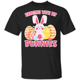 Hanging With My Bunnies Funny Bunny Lover Easter Day Gifts T-Shirt - Macnystore
