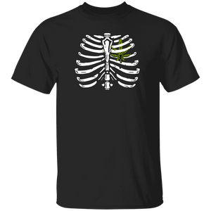 Weed Lover Shirt Weed Heart Skeleton Ribs X-Ray Funny Weed Lover Gifts T-Shirt - Macnystore
