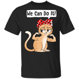 We Can Do It Funny Cat Pet Lover Owner Matching Cat Shirt For Kids Women Gifts T-Shirt - Macnystore