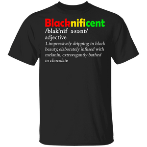 Blacknificent Definition Afro African American Pro Black History T-Shirt - Macnystore