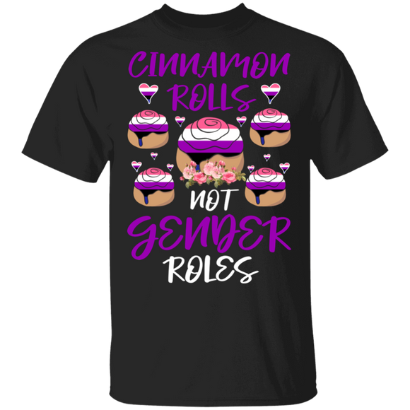Cinnamon Rolls Not Gender Roles Funny Gender Reveal Gifts T-Shirt - Macnystore