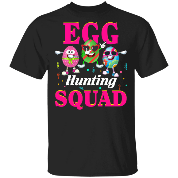 Egg Hunting Squad Dabbing Easter Eggs Funny Rabbit Bunny Eggs Easter Day Matching Shirt For Kids Women Gifts T-Shirt - Macnystore