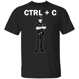 Funny Ctrl C Copy Paste Police Matching Coder Father And Son Police Policeman Father's Day Shirt T-Shirt - Macnystore
