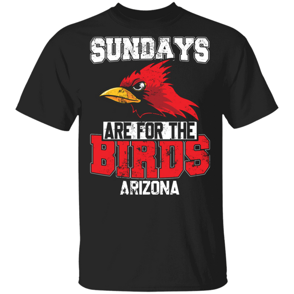 Football Lover Shirt Sundays Are For The Birds Arizona Cool Varsity Retro Football Team Player Lover Gifts T-Shirt - Macnystore