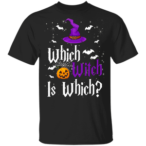 Which Witch Is Which Funny Grammar Teacher Halloween Witch Hat Gifts T-Shirt - Macnystore