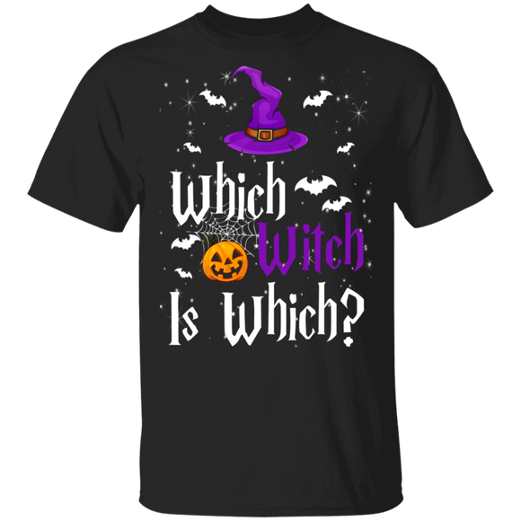 Which Witch Is Which Funny Grammar Teacher Halloween Witch Hat Gifts T-Shirt - Macnystore