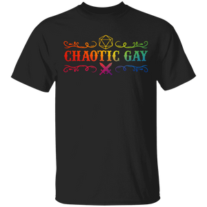 Chaotic Gay Pride LGBT Dice Proud LGBT Flag Gay Lesbian Gifts T-Shirt - Macnystore