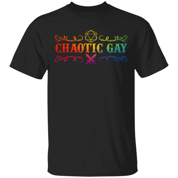 Chaotic Gay Pride LGBT Dice Proud LGBT Flag Gay Lesbian Gifts T-Shirt - Macnystore