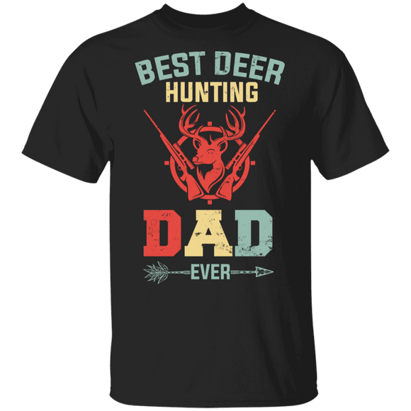 Best Deer Hunting Dad Ever Shirt Matching Fishing Hunting Lover Fisher Father's Day Gifts T-Shirt - Macnystore