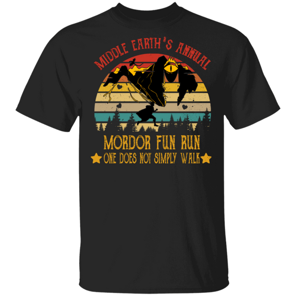 Mordor Fun Run Middle Earth's Annual One Does Not Simply T-Shirt - Macnystore