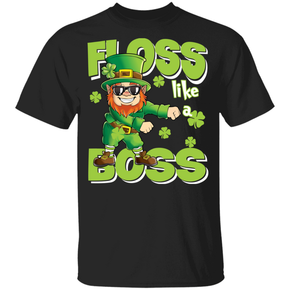 Leprechaun Floss Like A Boss Funny Shenanigator Patricks Day Youth T-Shirt - Macnystore