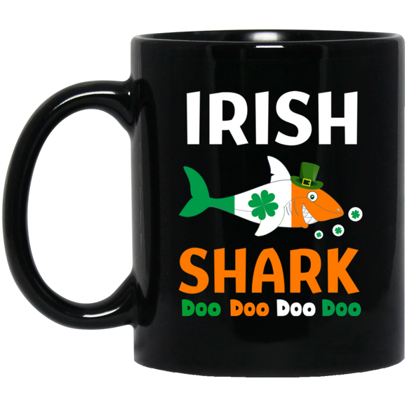 Irish Shark Doo Doo Doo St Patricks Day Mug - Macnystore