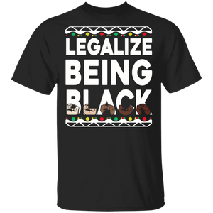 Legalize Being Black Strong Brown Hands Pride Black African Juneteenth Gifts T-Shirt - Macnystore