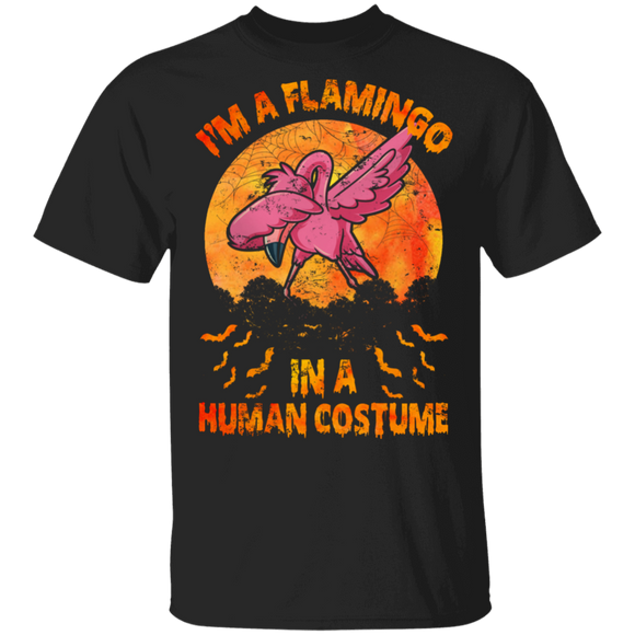 I'm A Flamingo In A Human Costume Funny Flamingo Lover Halloween Gifts T-Shirt - Macnystore
