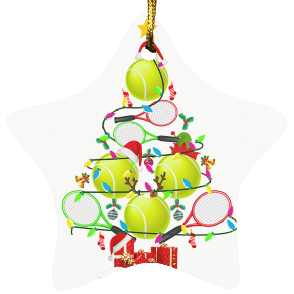 Tennis Christmas Tree smart object SUBORNS Star Ornament - Macnystore