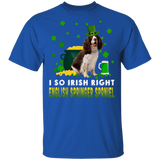 I So Irish Right English Springer Spaniel Dog Lover St. Patrick's Day Gifts T-Shirt - Macnystore