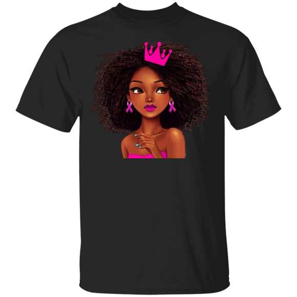 Cool Black Queen Matching Breast Cancer Awareness Gifts T-Shirt - Macnystore