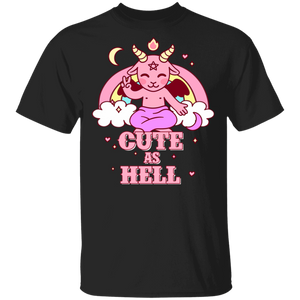 Halloween Shirt Cute As Hell Cute Satan Sheep Lover Halloween Gifts Halloween T-Shirt - Macnystore
