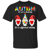 Autism It's Not A Disability It's Gnomes Autism Awareness Youth T-Shirt - Macnystore