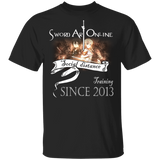 Sword Art Online Social Distance Training Since 2013 Shirt Matching Sword Art Online Lover Gifts T-Shirt - Macnystore