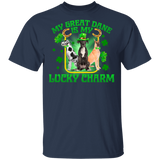 My Great Dane Is My Lucky Charm Leprechaun Dog Pet Funny St Patrick's Day Mens Womens St Patty's Day Irish Gifts T-Shirt - Macnystore