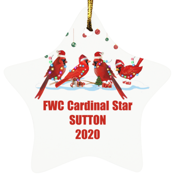 FWC Cardinal Star SUBORNS Star Ornament - Macnystore