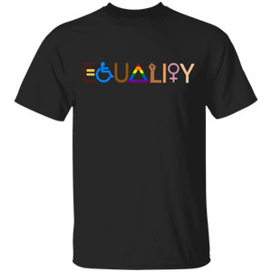 Equality Handicapped Brown Skin Juneteenth Pride LGBT Gender Womens Rights Gifts T-Shirt - Macnystore