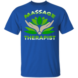 Massage Therapist Cute The Green Lotus On Hands Shirt Matching Men Women Massage Lovers Massage Therapist Gifts T-Shirt - Macnystore