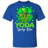Cute Yoda Lucky One Clover St Patrick's Day Movies Lover Unisex T-Shirt T-Shirt - Macnystore