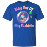 Stay Out Of My Bubble Funny Gnome In Bubble Shirt Matching Gnome Lover Men Women Gifts T-Shirt - Macnystore